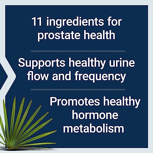 Prostate health ingredients benefits: supports urine flow, hormone metabolism.