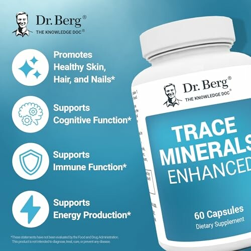 Dr. Berg's Trace Minerals Enhanced Complex - Key Benefits